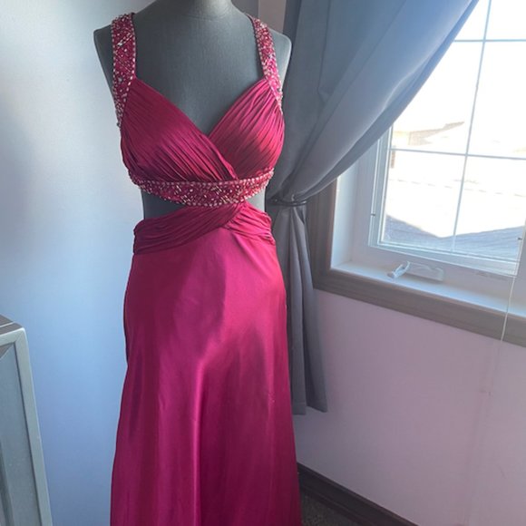 Satin Prom Dress/Evening Gown - Picture 1 of 4